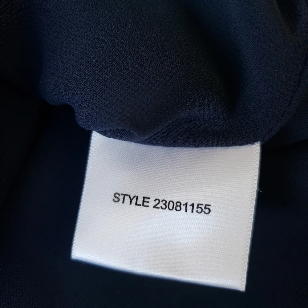 TORY BURCH Wool Bateau Neckline sequin Top navy 6 - Picture 7 of 8